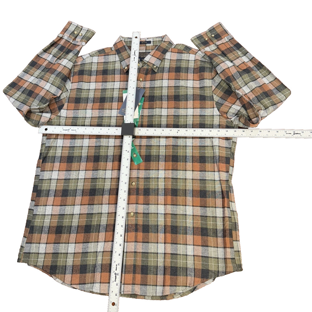 NWT Pendleton Mason Flannel Button Down Mens Sz XL Grey Plaid Long Sleeve - Picture 6 of 6